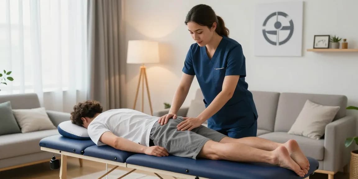 Mobile sports massage Sydney: compassionate patient care in a wellness center with expert healthcare provider.