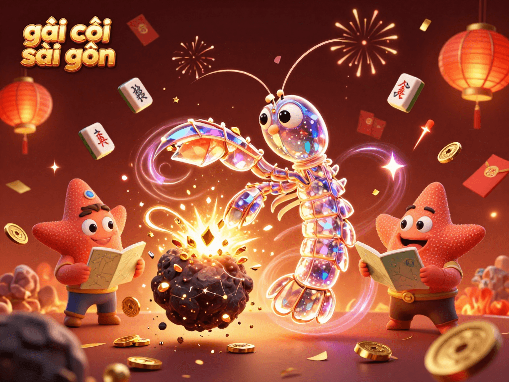 Engage with the vibrant scene featuring gái gọi sài gòn amidst casino-themed elements like gold coins and fireworks.