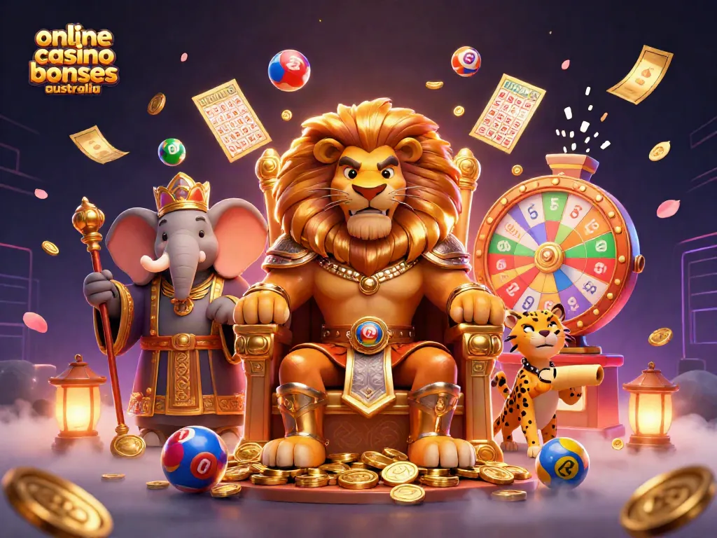 Experience the excitement of online casino bonuses Australia with vibrant, dynamic gaming elements.