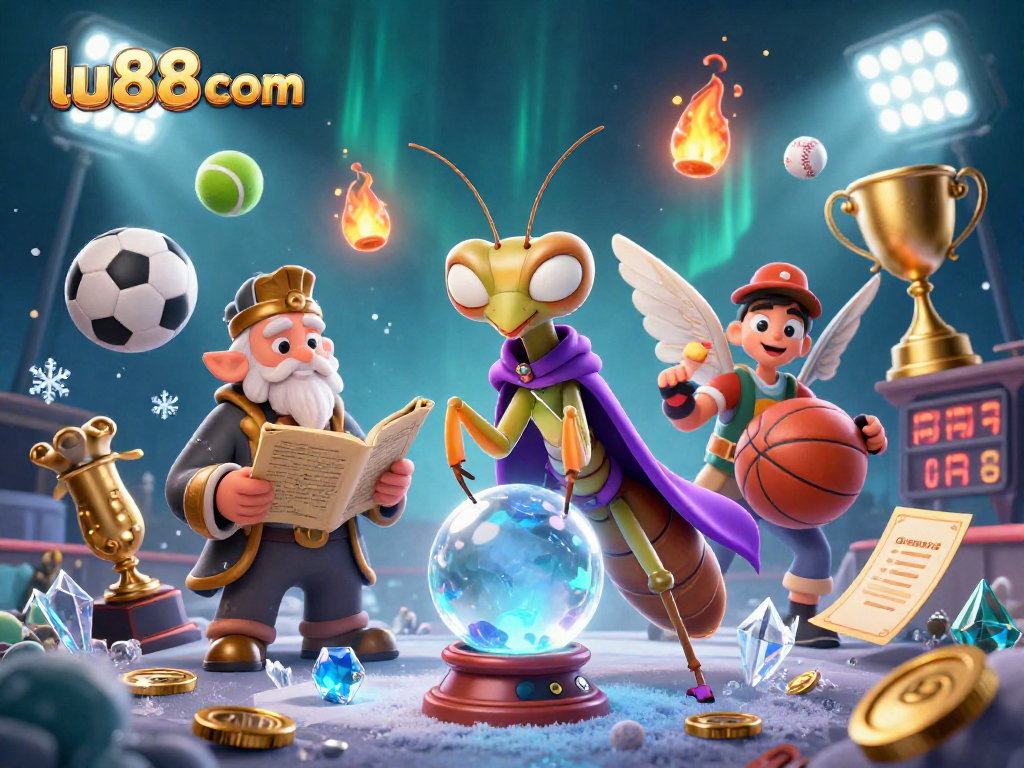 Engage with lu88 com's dynamic betting experience featuring vibrant sports elements and mystical characters.