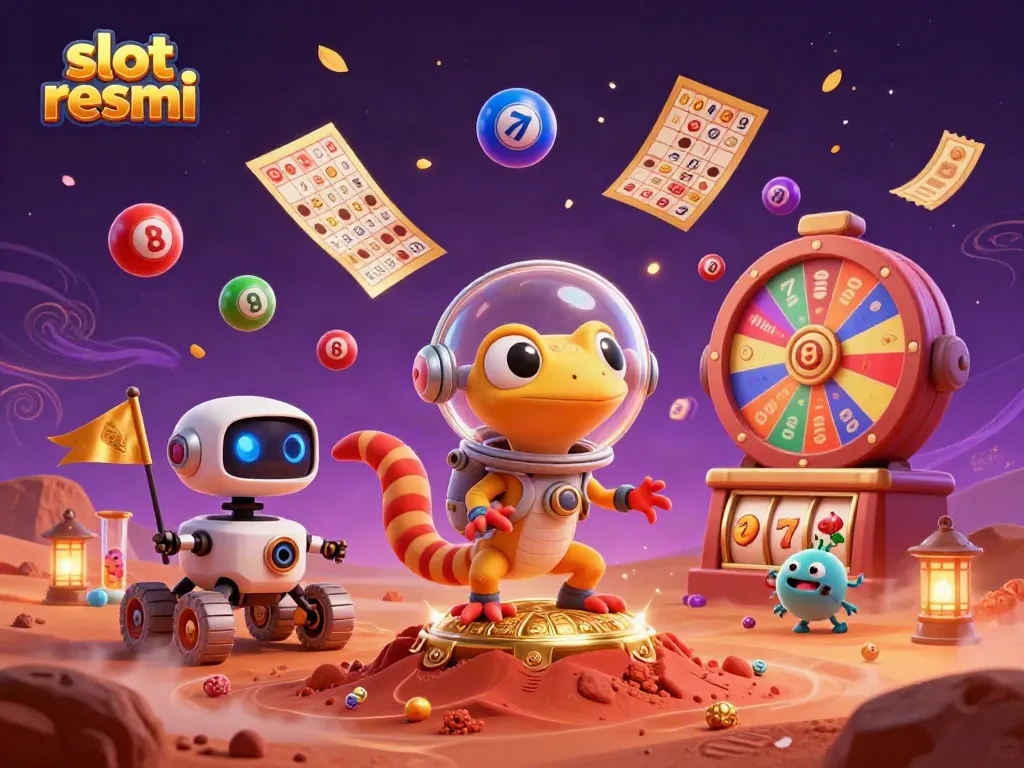 Engage in thrilling gaming with slot resmi at a golden casino on Mars.