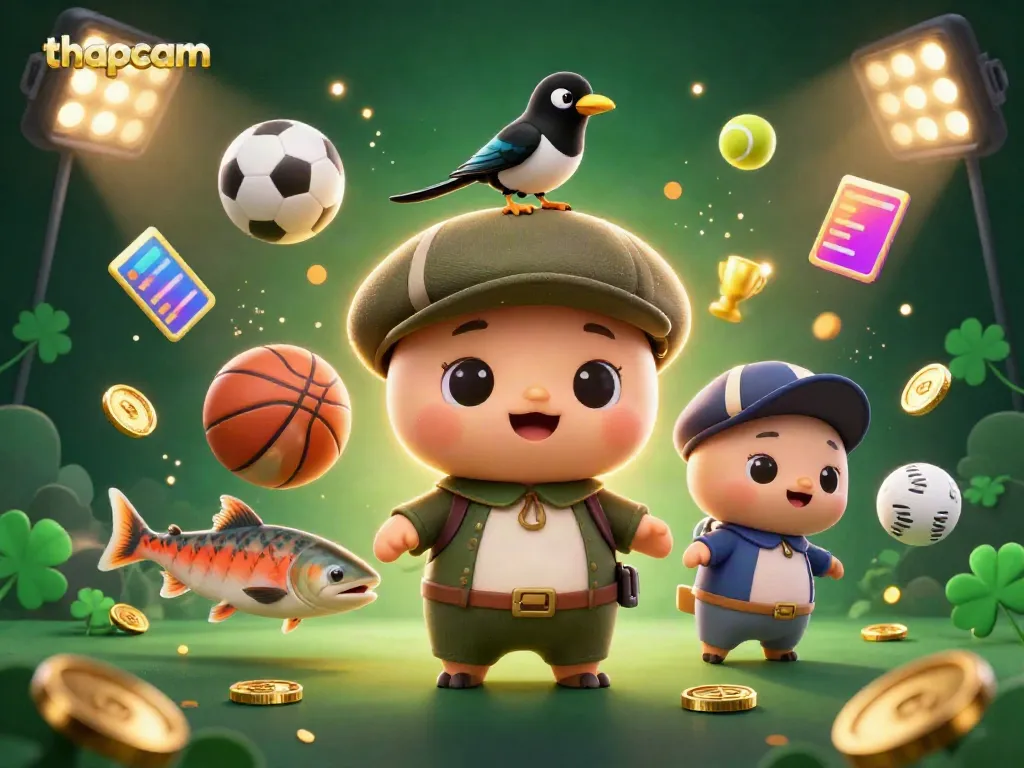 Engage with thapcam's thrilling sports betting action featuring adorable characters and dynamic sports elements.