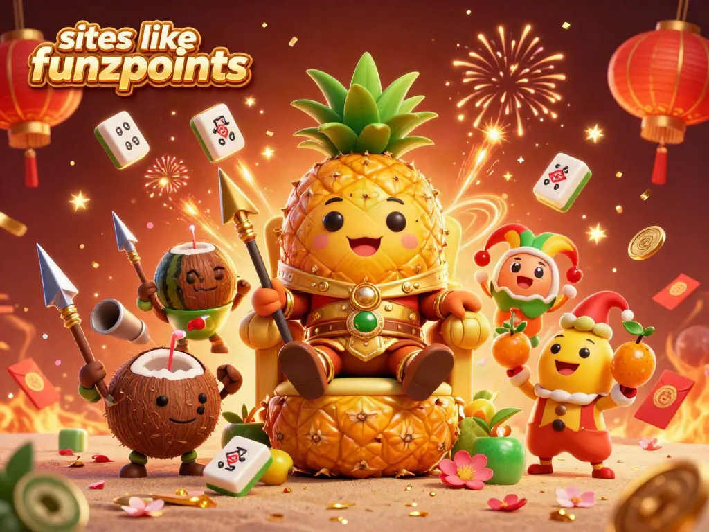 Experience thrilling gameplay at sites like funzpoints featuring vibrant characters, festive elements, and casino excitement.