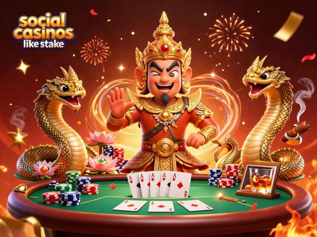 Experience thrilling action at social casinos like stake with dynamic poker scenes and colorful characters.
