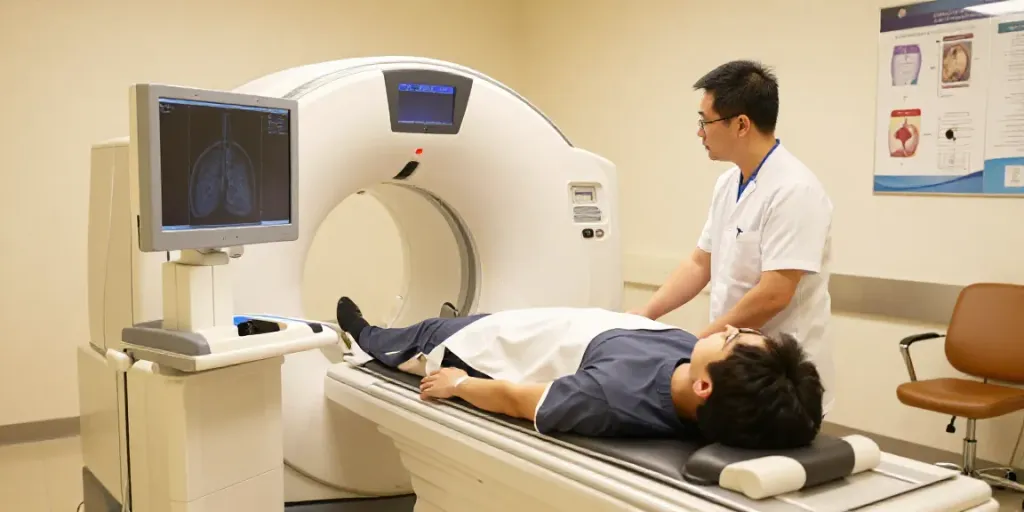 Die Röntgenreizbestrahlung in der Nähe wird in einem modernen Diagnostikzentrum durchgeführt, wo Patienten individuelle Betreuung erhalten.