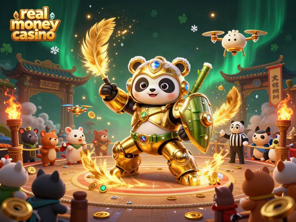 Experience the thrill of real money casino gaming in a vibrant dynamic scene.