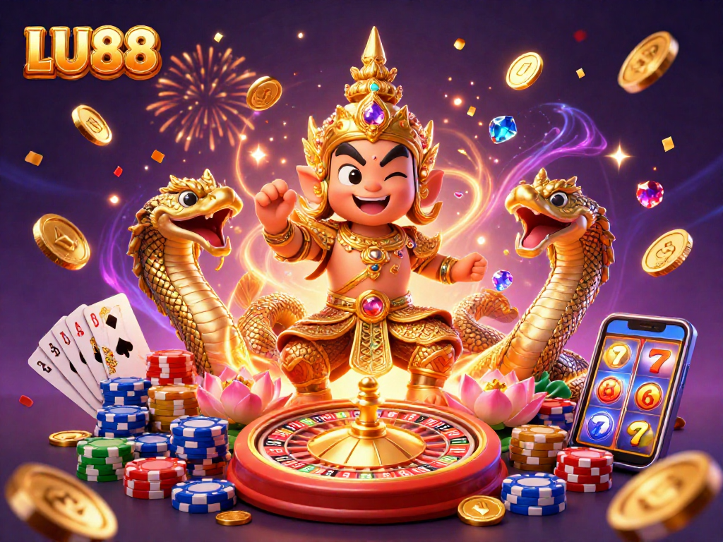 LU88 brings excitement with vivid casino elements in an enchanting 3D illustration.