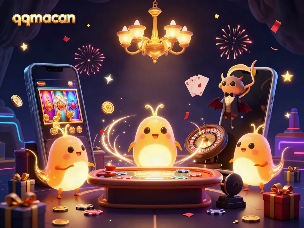 Experience fun at QQMacan's vibrant cave casino with glowworms illuminating exciting gaming experiences.